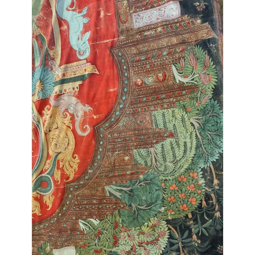 Society6 Green Tara Buddhist Art Full Duvet Cover Red Microfiber Spiritual